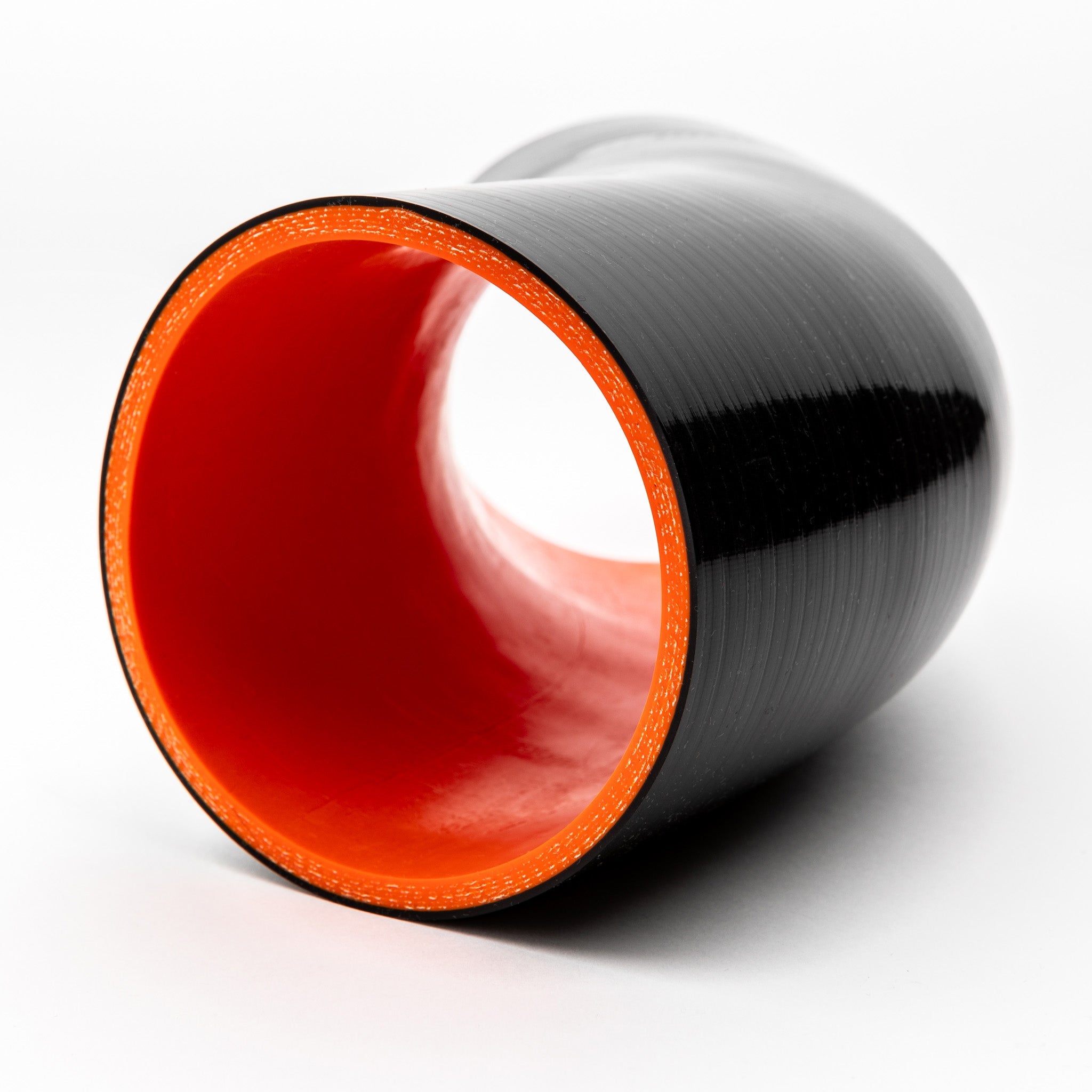 Black and red pipe on a white background