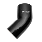 Black silicone hose with '411 Works' logo on a white background