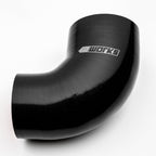 Black silicone hose with '411 Works' logo on a white background