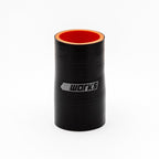 Black silicone hose with red interior on a white background, featuring a visible 411 works logo.