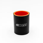 Black silicone hose with red interior on a white background, featuring the '411 Works' logo.
