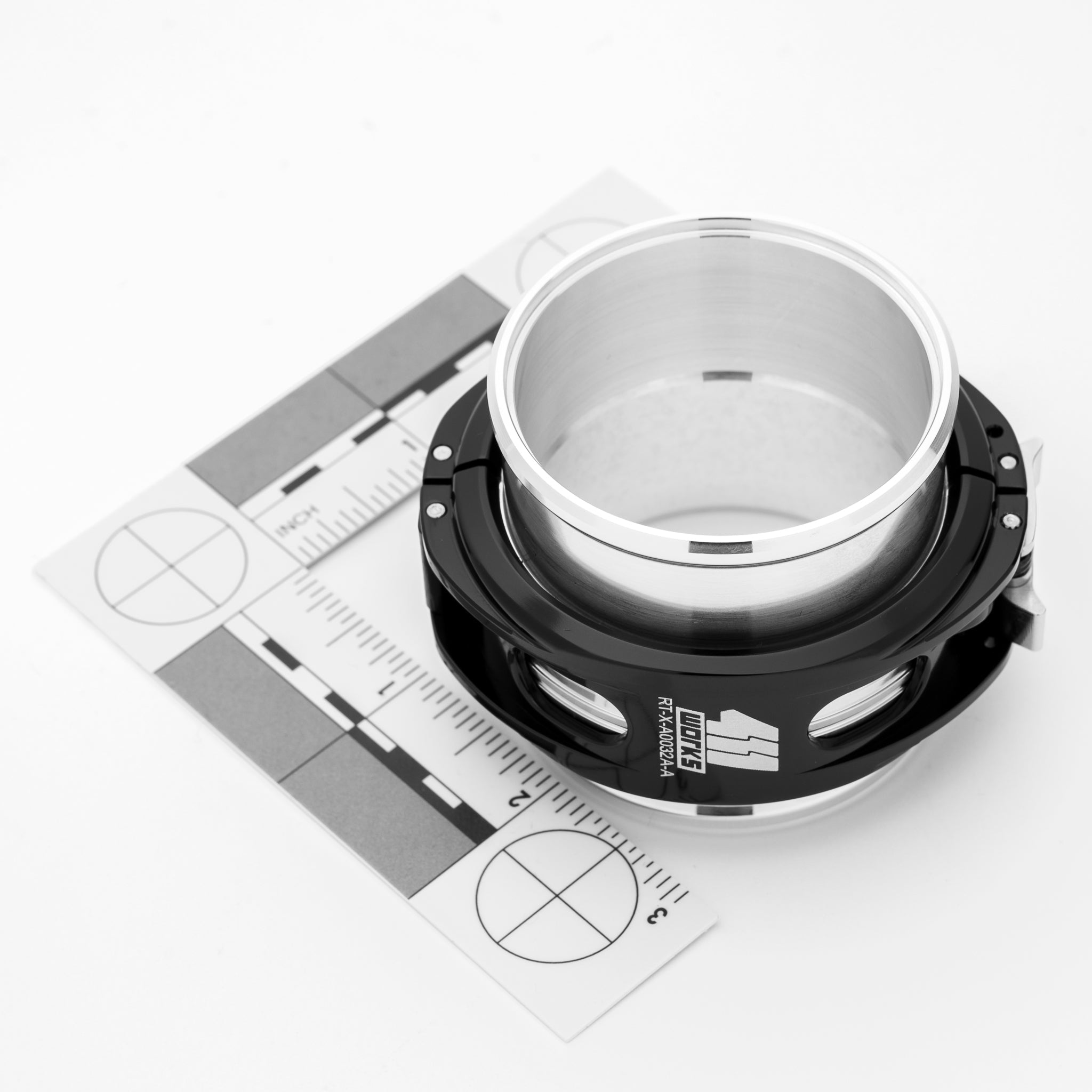 Mechanical component with '411 Works' branding on a white background