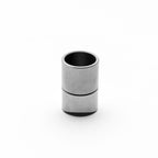 Steel weld on bung on a white background