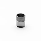 Steel bungs coped on a white background