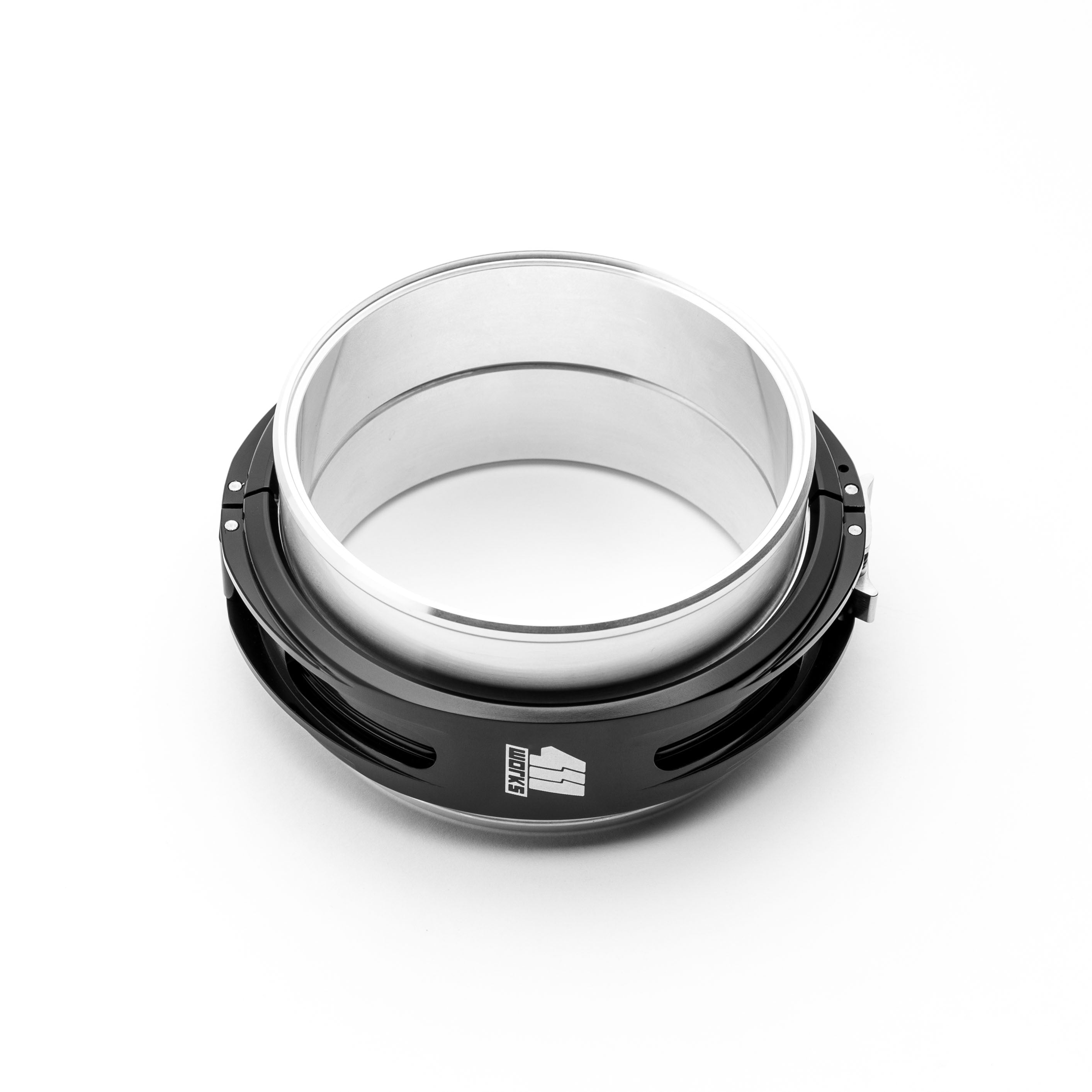 Round clamp on a white background