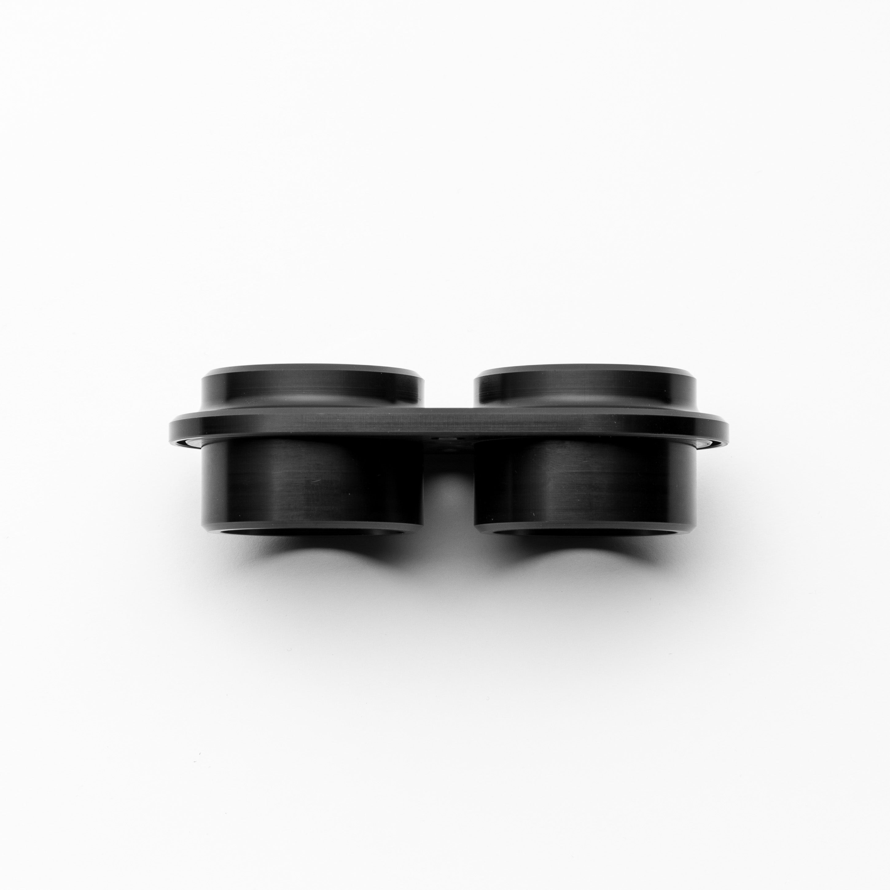 Black bulkhead welding on a white background