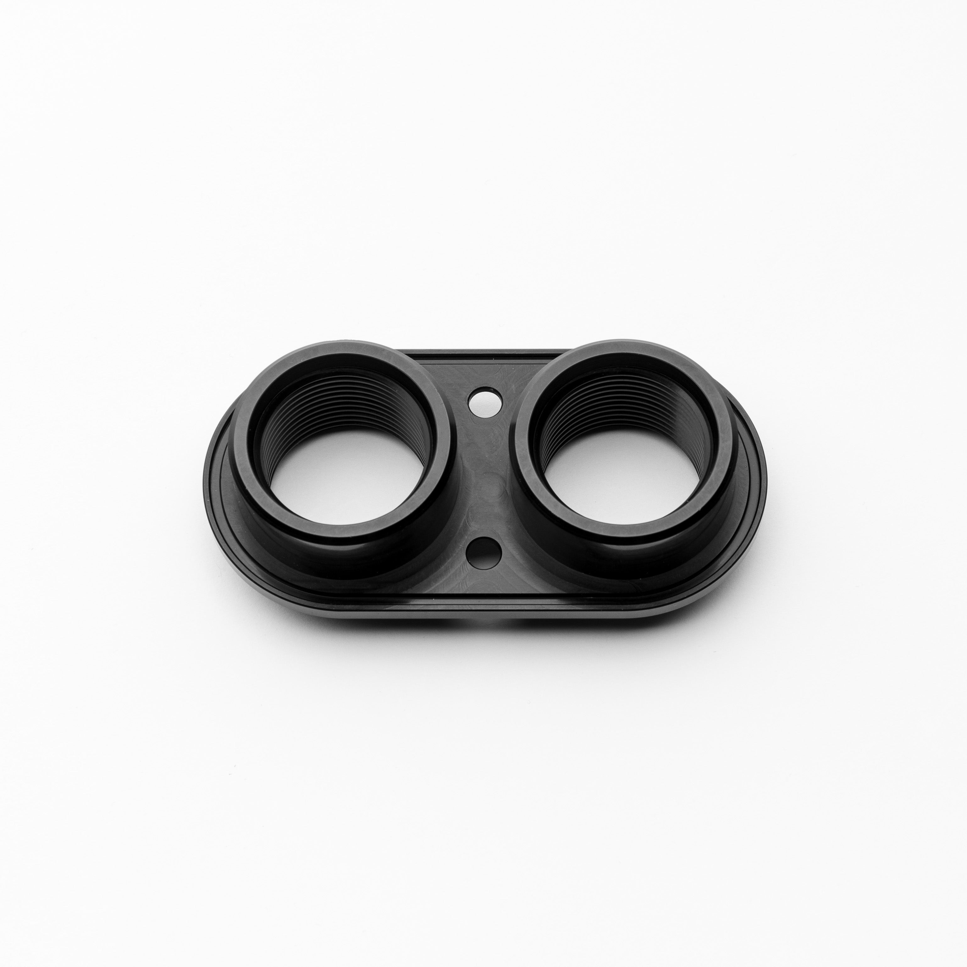 Black bulkhead on a white background