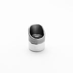 Metallic object on a white background