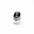 Metallic object on a white background