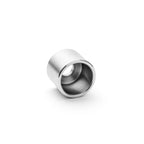Metallic ring on a white background