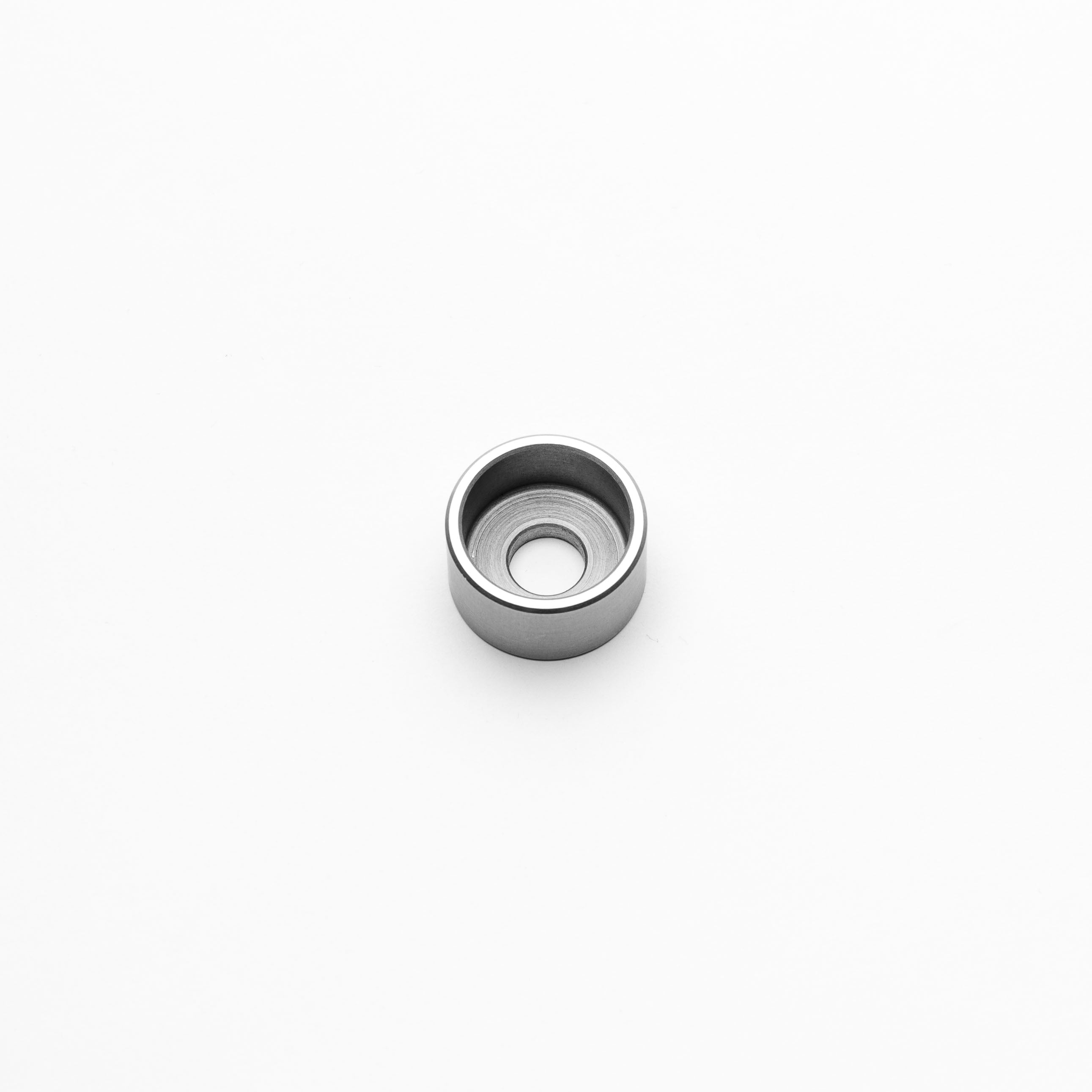 M8 weld cup shallow on a white background