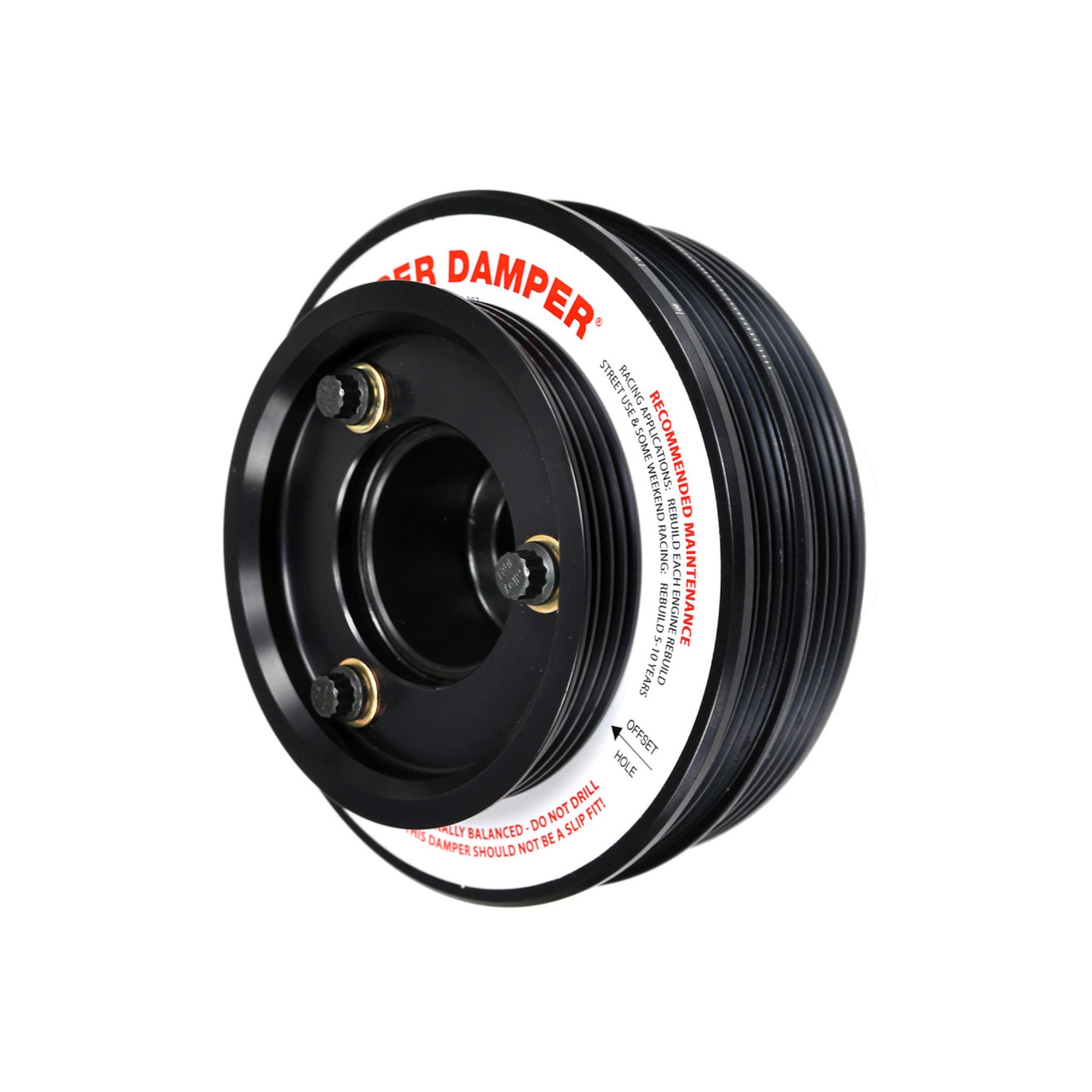 ATI 5.67in aluminum street damper for Nissan SR20 RWD – 1-piece with 2, 4, or 5-groove pulley options
