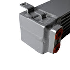 BMW csf race spec dual pass oil cooler side view of tab