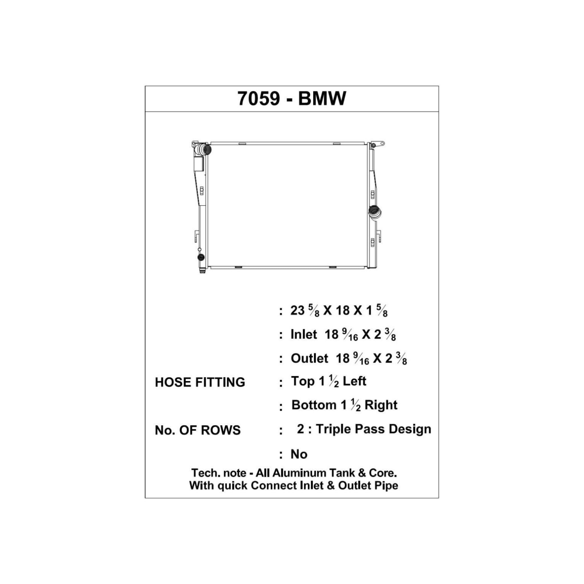 CSF 07-13 BMW M3 (E9X) Triple Pass Radiator