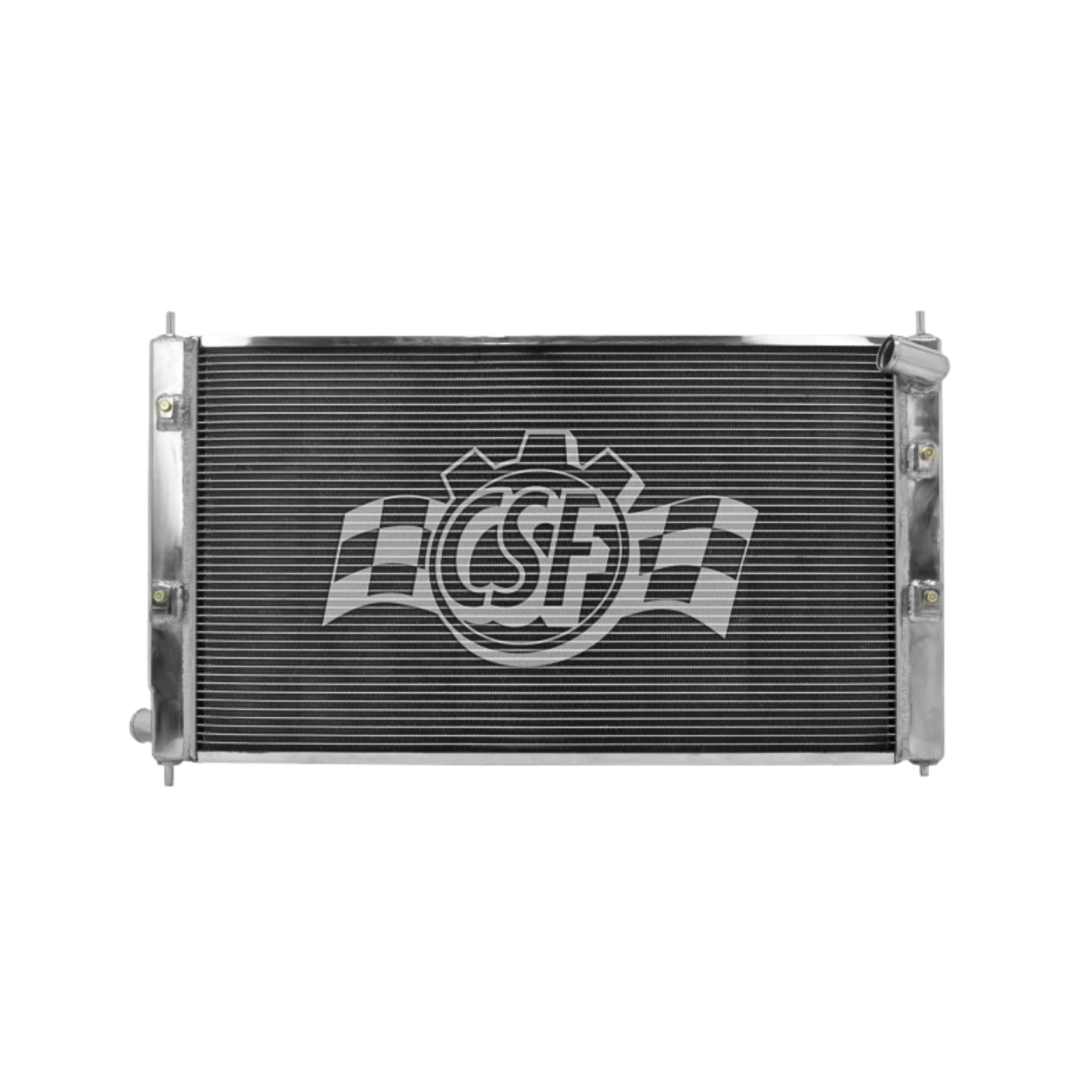 Radiator with a CSF brand logo on a white background