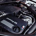 BMW engine with 'M Power' branding