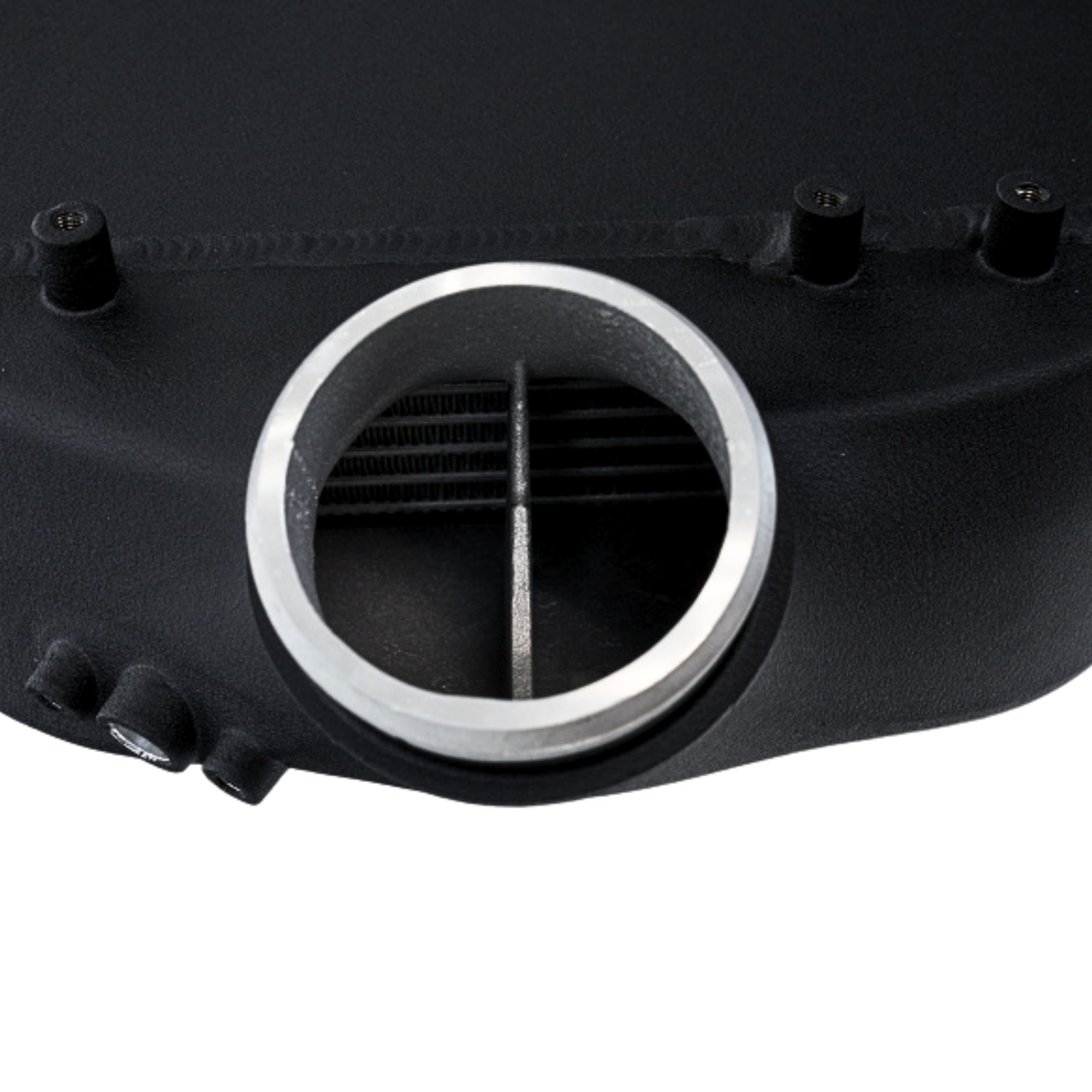 BMW M3/M4 F8X 2014 CSF top mount charge air cooler with crinkle black coating – optimized for turbocharged engines
