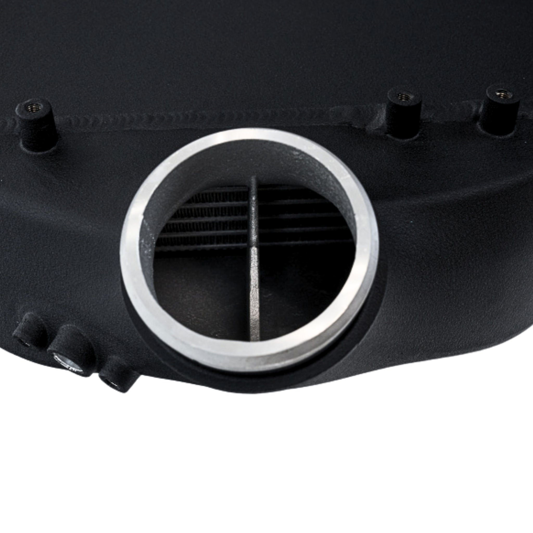 BMW M3/M4 F8X 2014 CSF top mount charge air cooler with crinkle black coating – optimized for turbocharged engines
