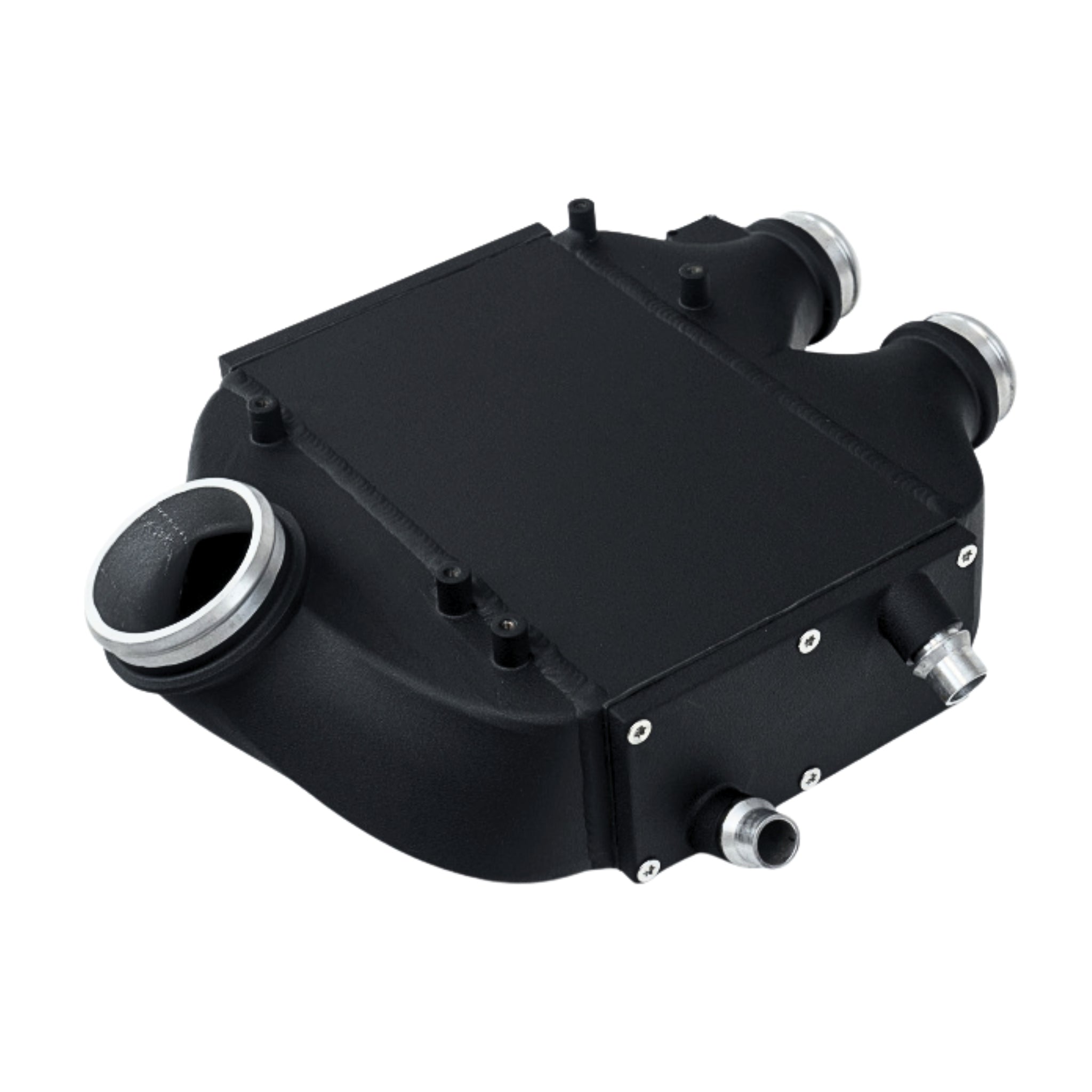 High-performance CSF top mount charge air cooler for 2014 BMW M3/M4 F8X – durable crinkle black finish
