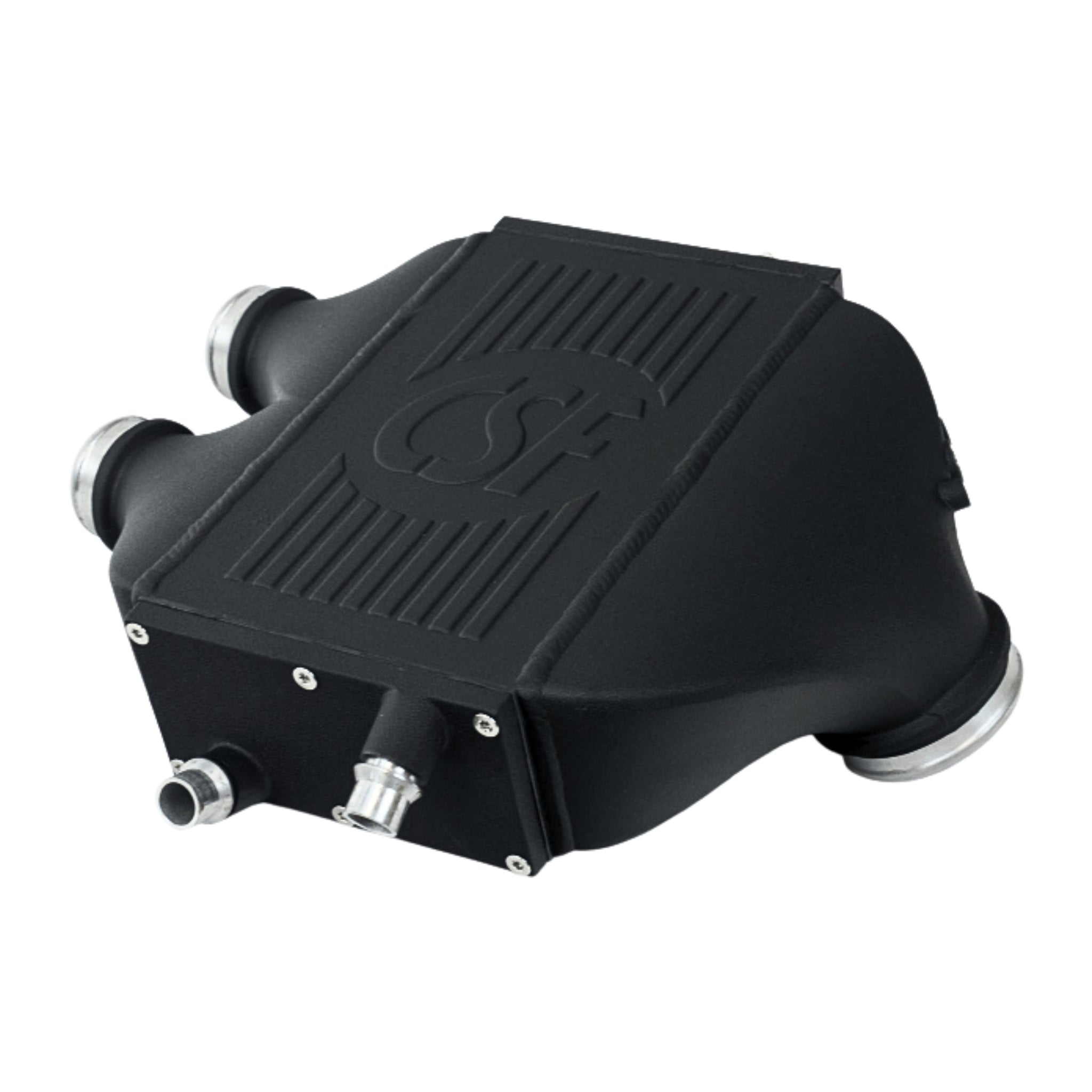 CSF 2014 BMW M3/M4 F8X top mount charge air cooler – crinkle black finish for enhanced cooling performance