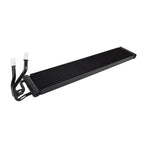BMW csf  Black metal radiator on a white background