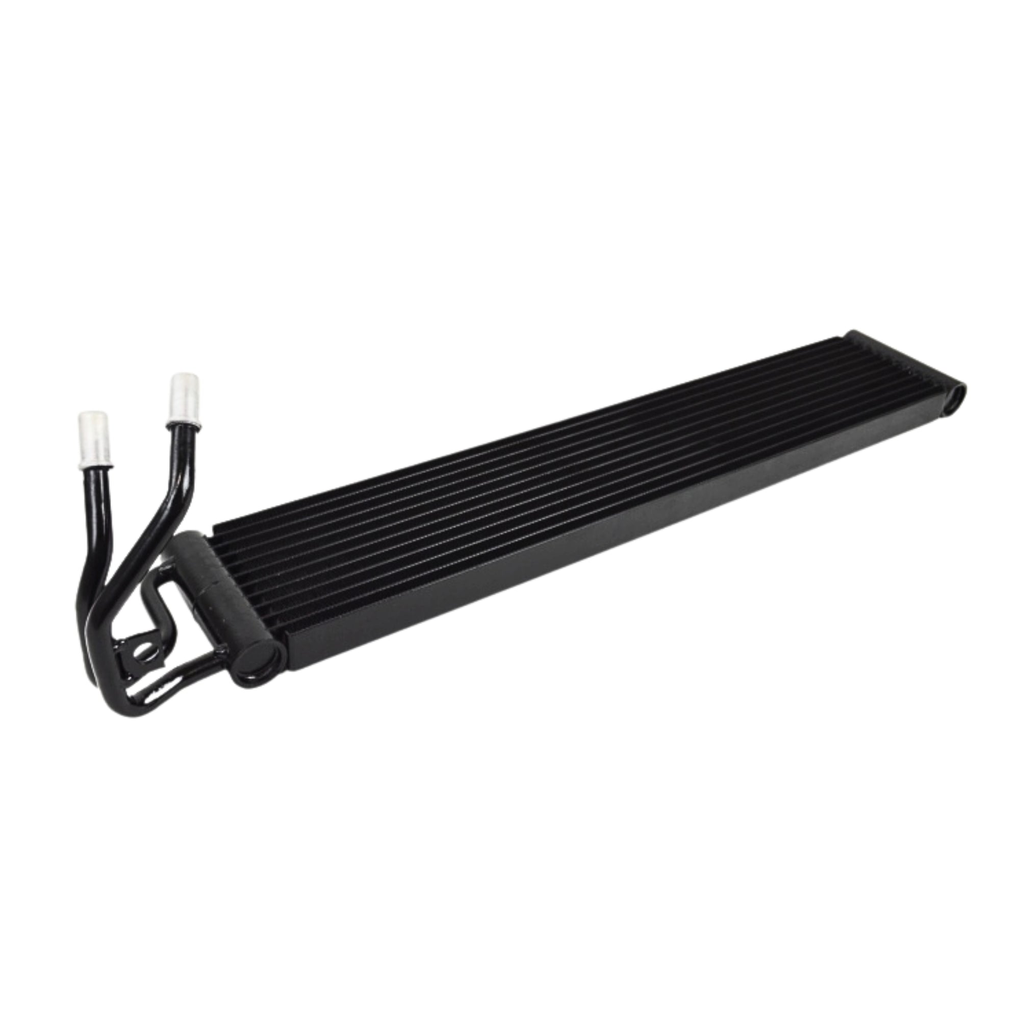 BMW csf  Black metal radiator on a white background