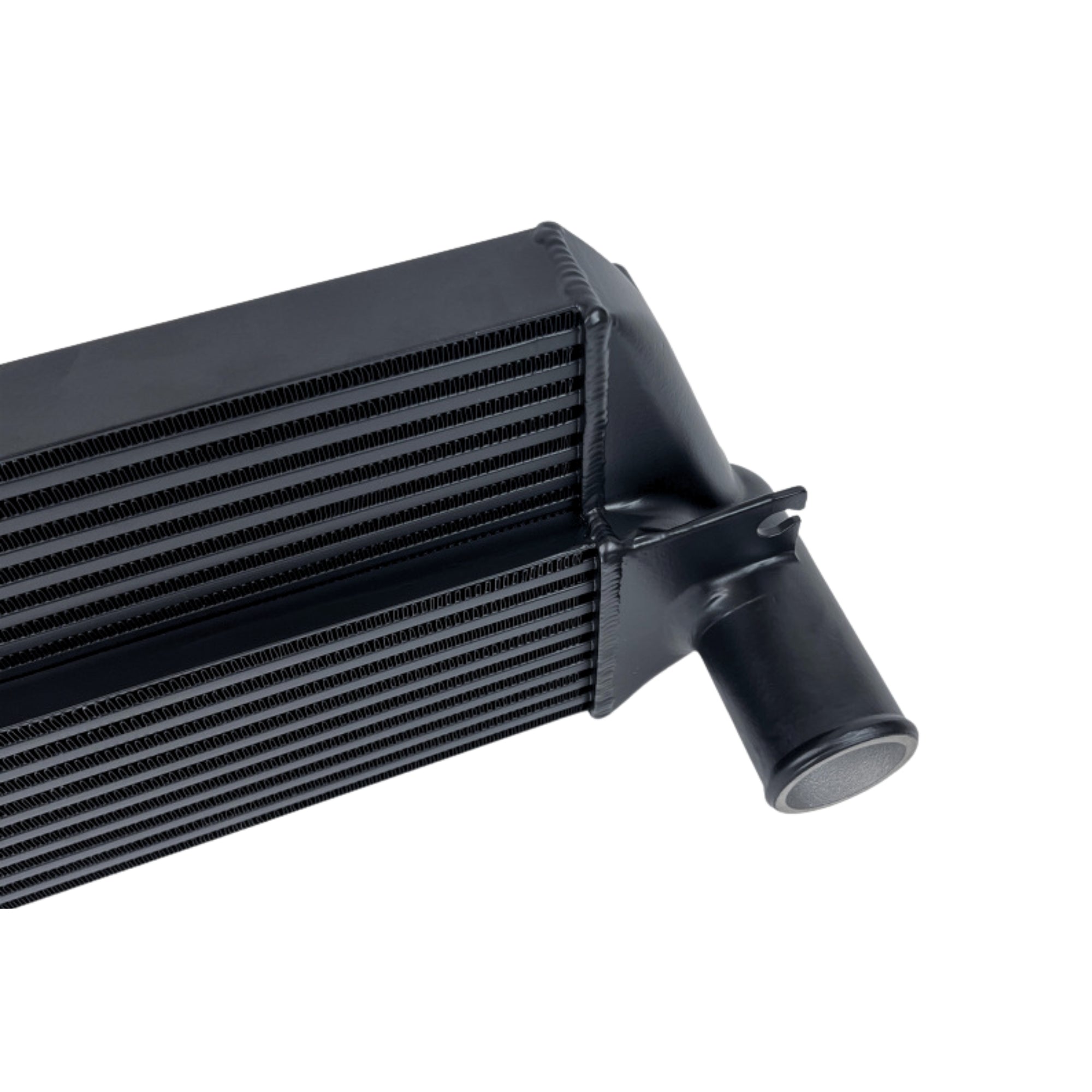 High-efficiency CSF stepped core intercooler system for 2023 Toyota GR Corolla – black finish for durability and heat dissipation
