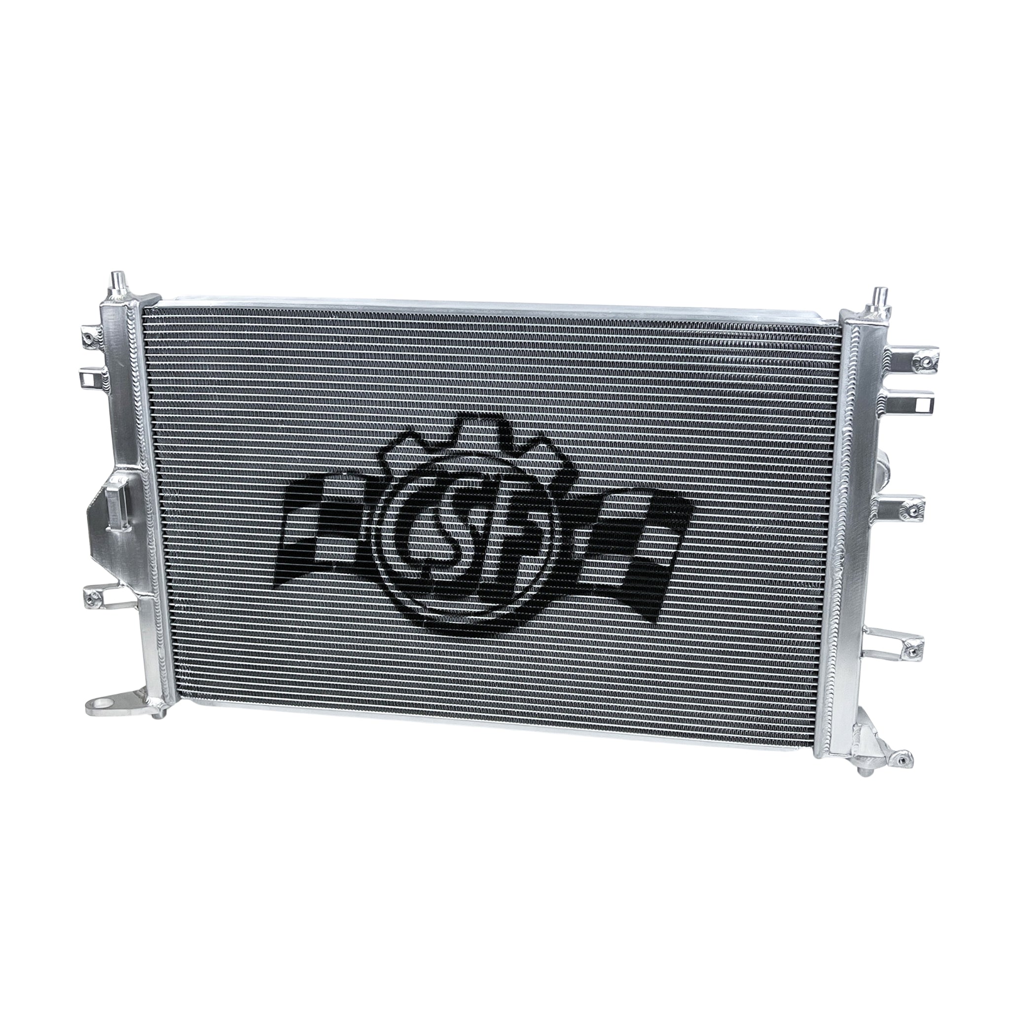 Toyota GR Corolla Metallic radiator with a brand logo on a white background