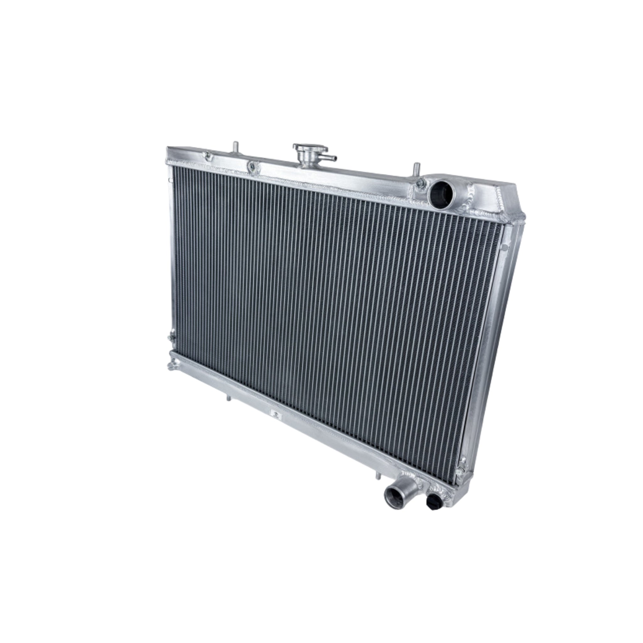 Nissan GTR radiator on a white background