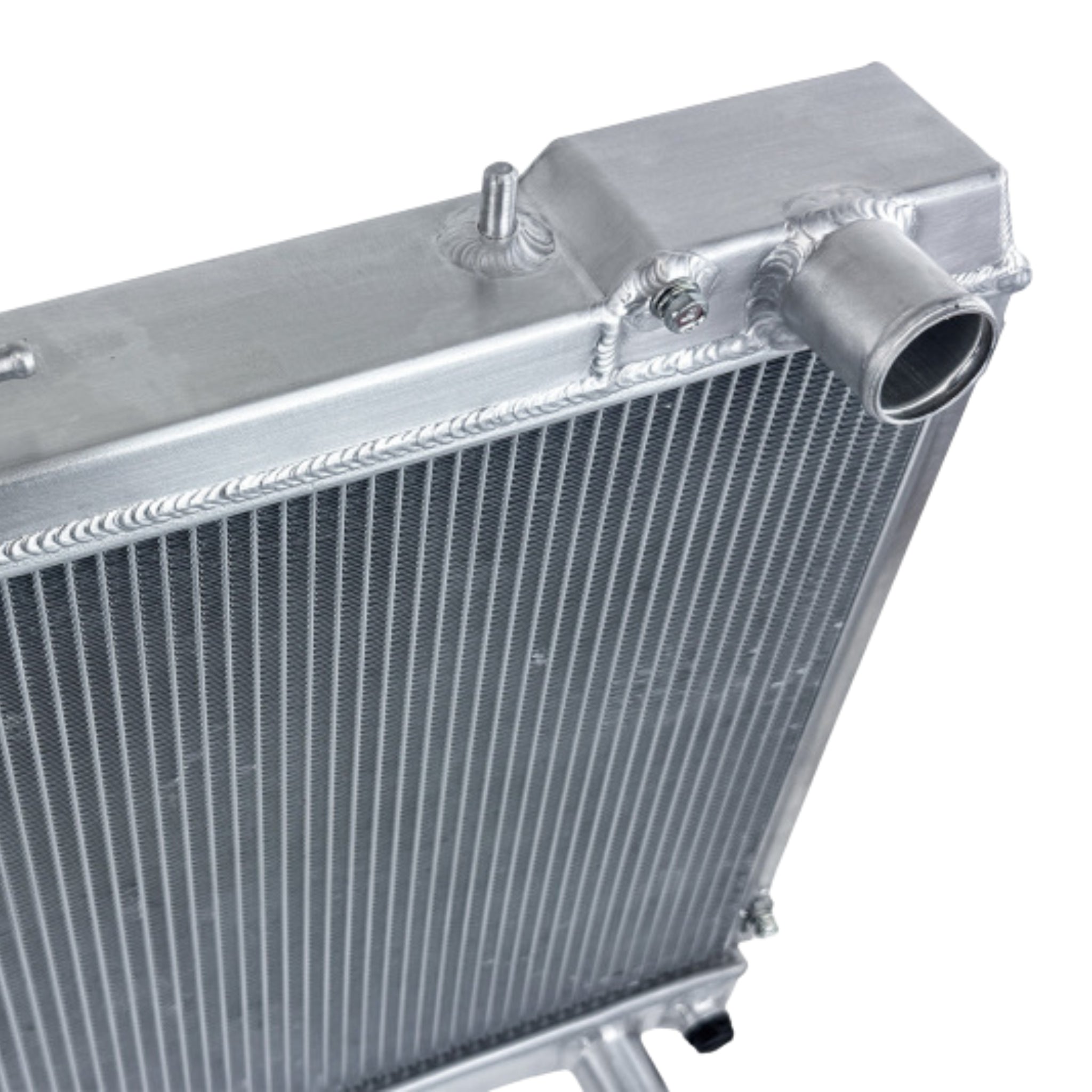 Nissan GTR radiator on a white background