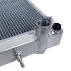 Nissan GTR radiator with pipes and connectors on a white background