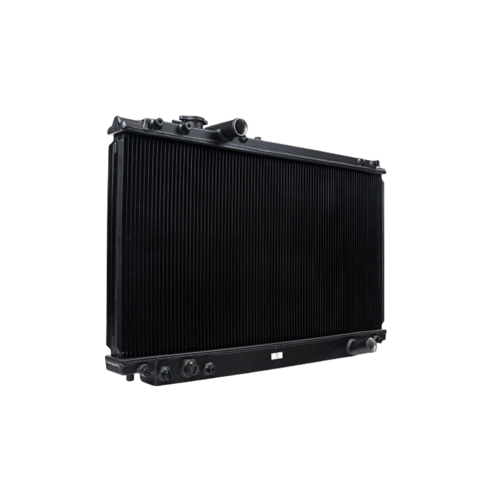CSF Supra Black radiator on a white background
