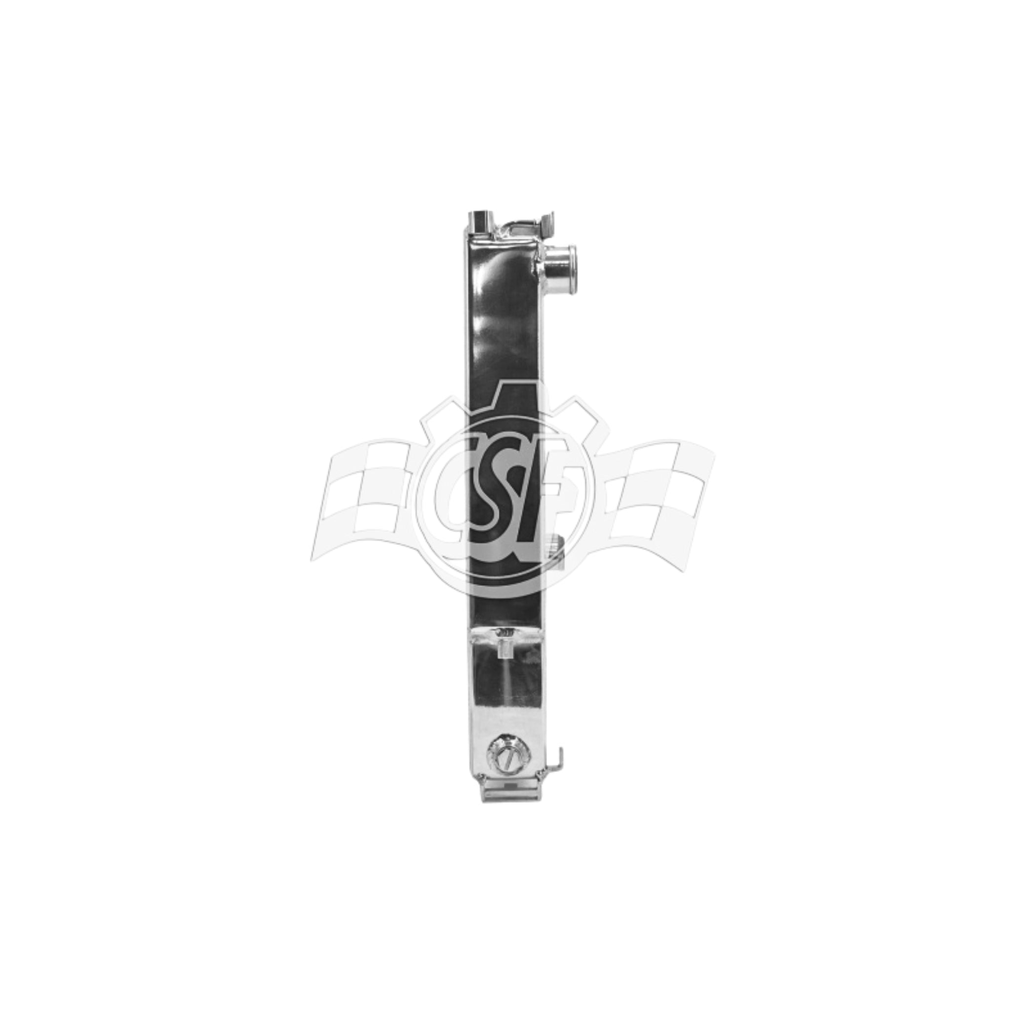 Metallic nail clipper on a white background with a brand logo.