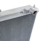 Metallic radiator on a white background