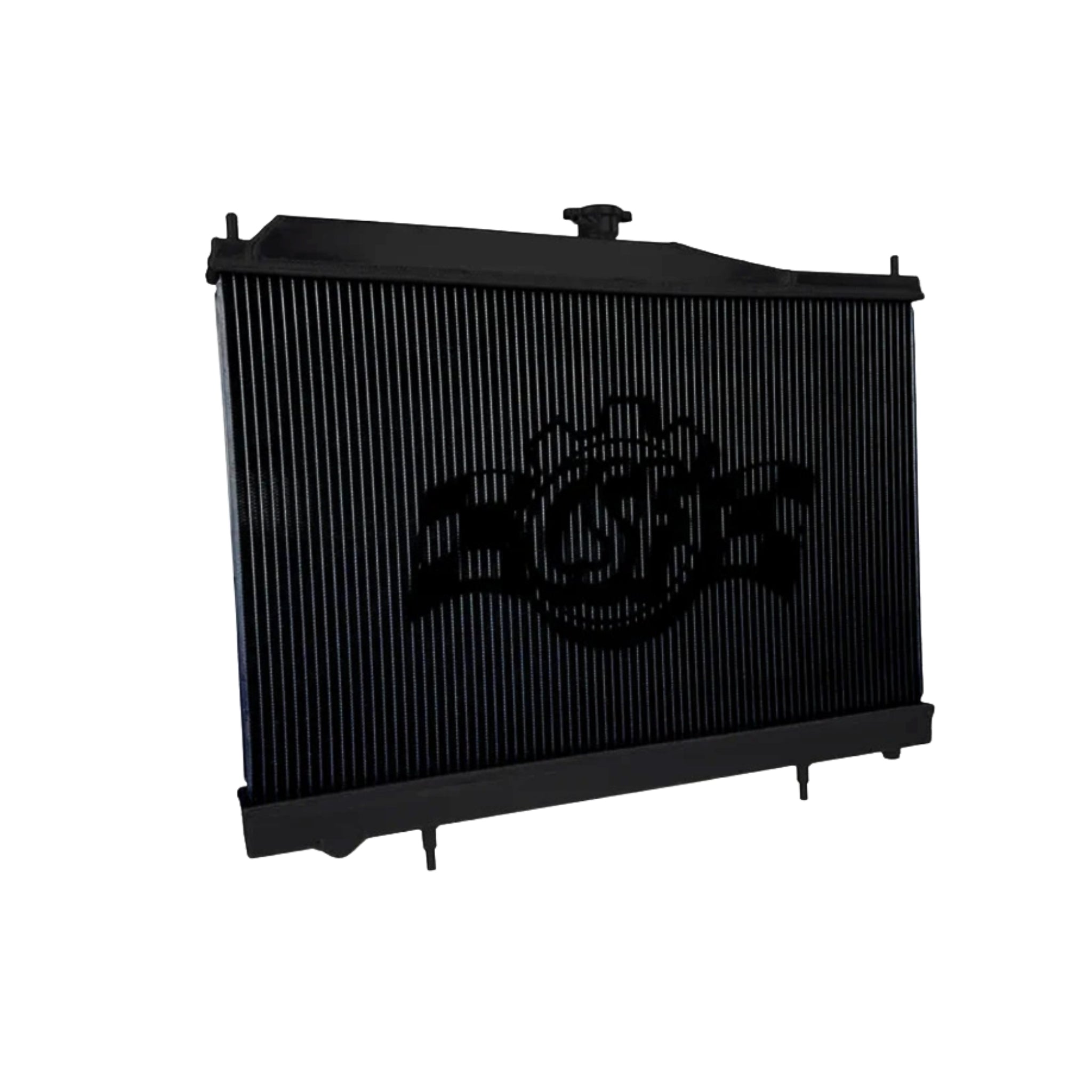 GTR R33 Black radiator with a logo on a white background