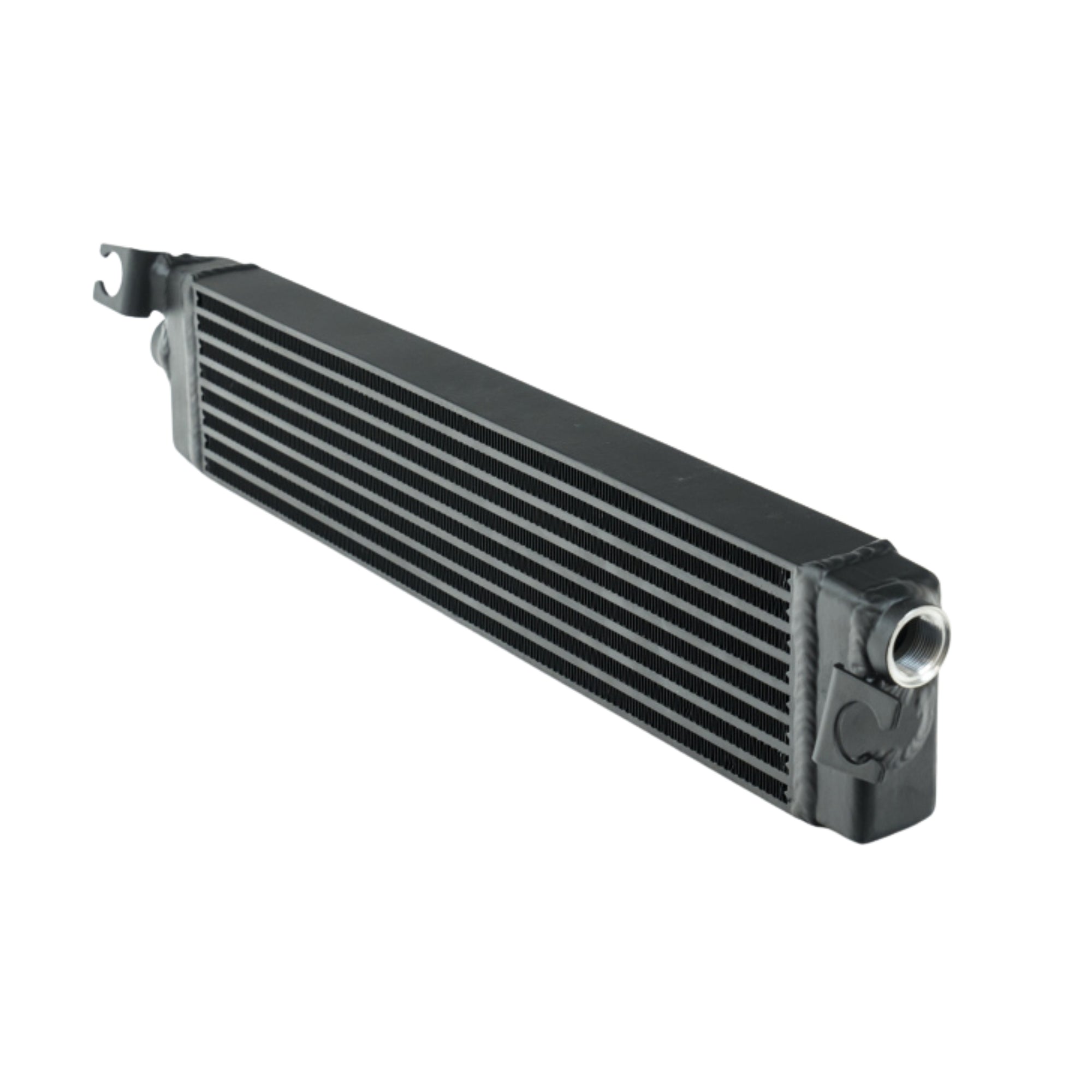 Group A Black intercooler on a white background