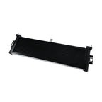 Black radiator on a white background