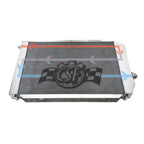 Radiator with a brand logo on a white background