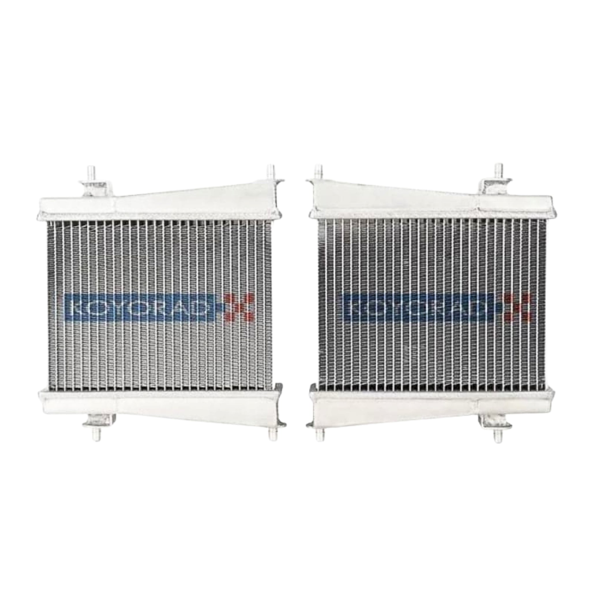 Two Koyo rad radiators on a white background