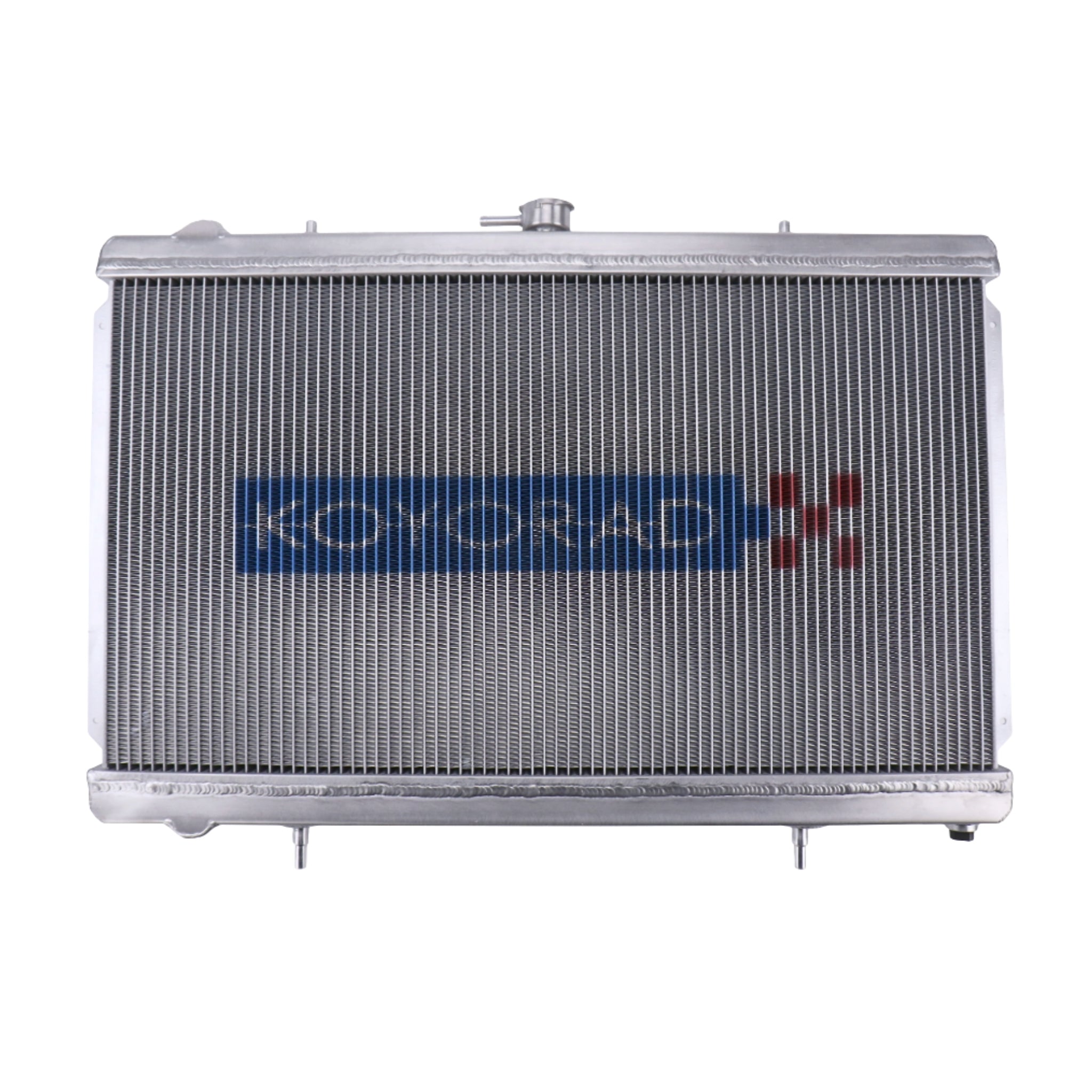Metallic radiator with Kojakrad logo on a white background