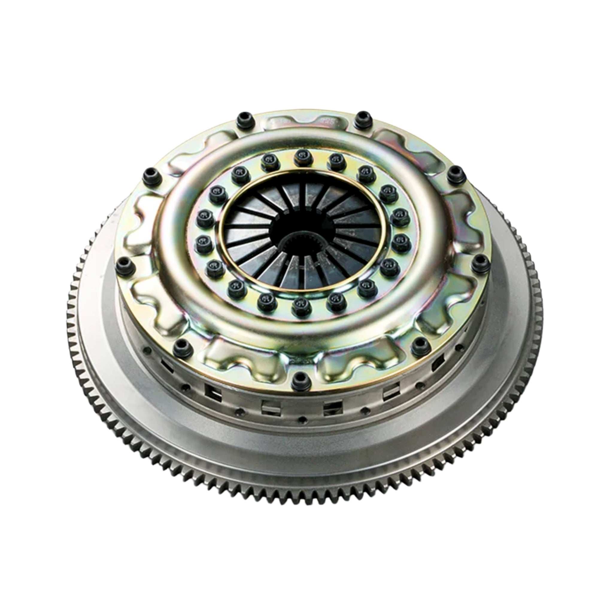 Mitsubishi Clutch plate with pressure plate on a white background