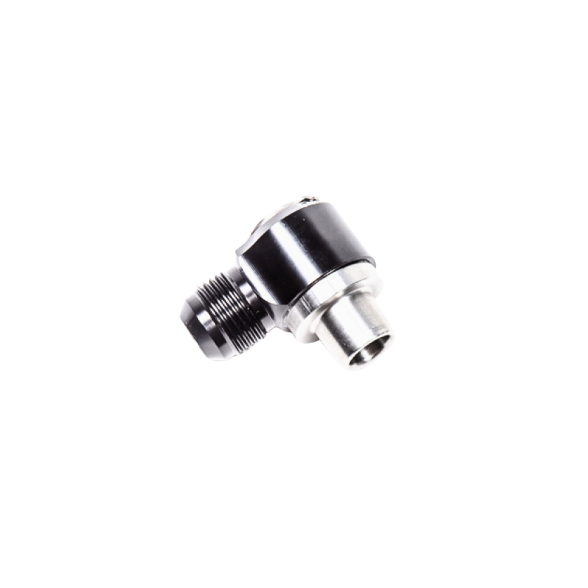 Radium 10AN male swivel banjo fitting – 17.5mm press-fit for valve cover applications