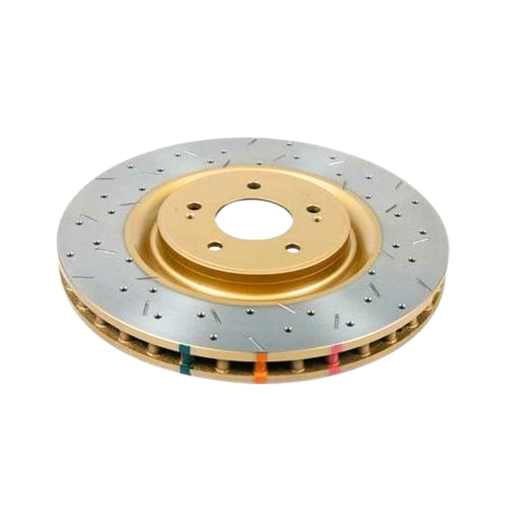 DBA 4000 Series front rotor for Non-Turbo Toyota Supra and 00–05 Lexus IS300 – drilled and slotted design
