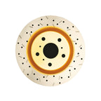 DBA 4000 Series drilled and slotted front rotor for Toyota Supra Turbo MK4 JZA80 – high-performance brake up
