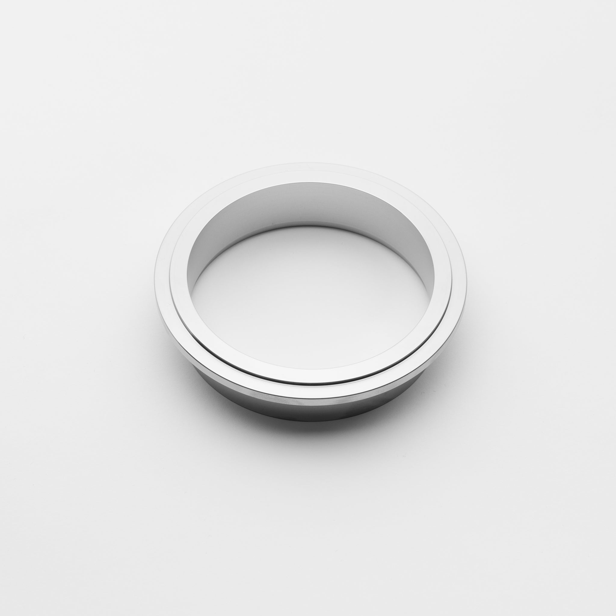 V-Band Ferrule Male metallic ring on a white background