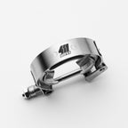 Metal clamp with '411 Works' logo on a white background