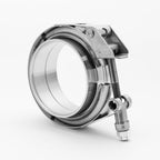 Metal clamp on a white background