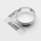 Reducer on a white background with measurement scale