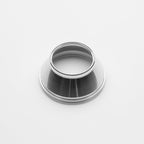 Metallic cup on a white background