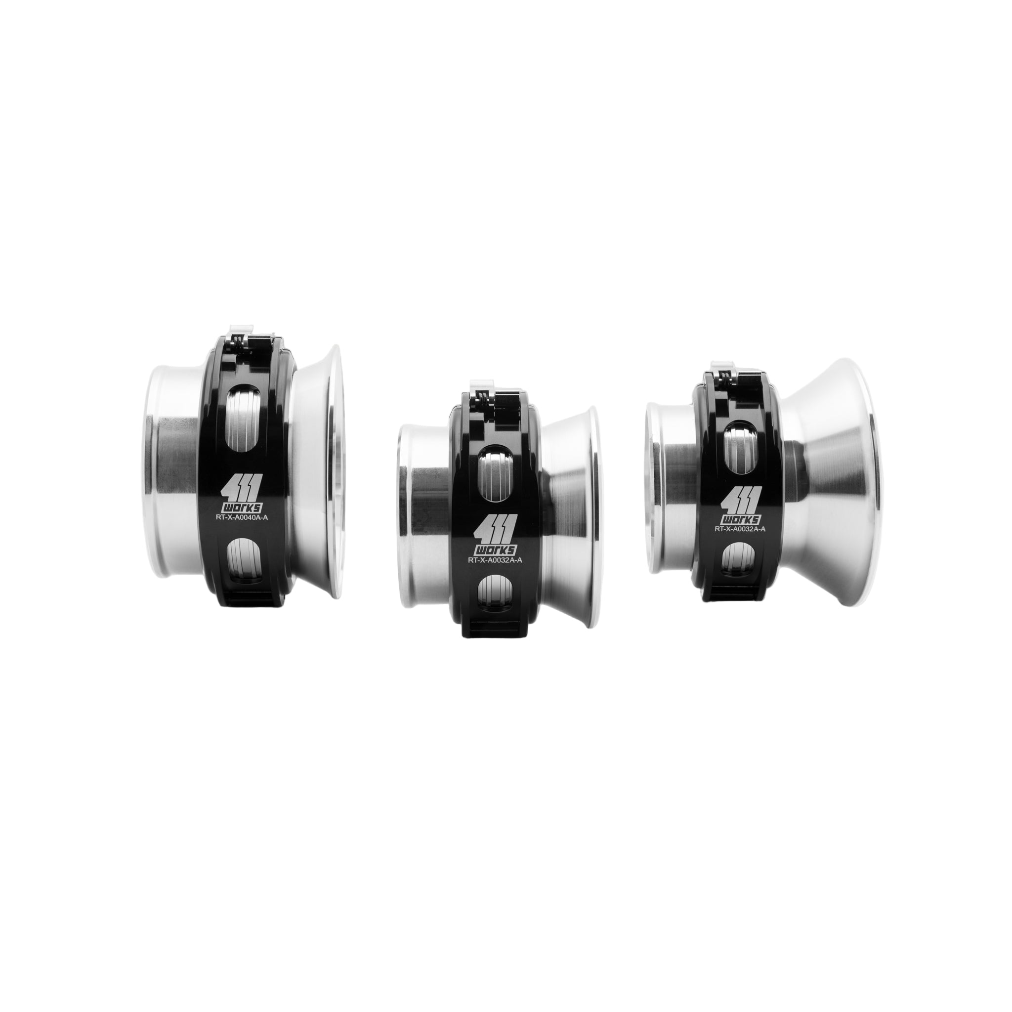 Clamps with '411 Works' branding on a white background